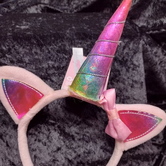 Claire's Girls Unicorn Headband Sunglasses Jewelry Set & Hypoallergenic Earrings - Picture 4 of 11